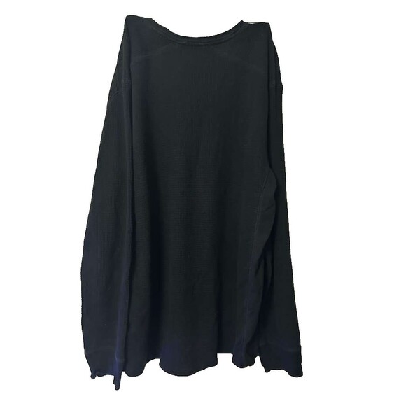 Vince Pima Cotton-Blend Thermal Long-Sleeve Pullover Mens Size XL Black - Picture 4 of 5